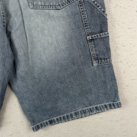 Rocawear Carpenter‎ Shorts Mens 36 Blue Denim Baggy Y2K Streetwear Hip Hop - Picture 16 of 16